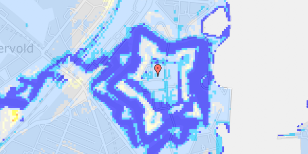 Ekstrem regn på Kastellet 62, 1. 205