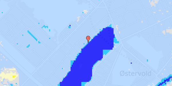 Ekstrem regn på Kroghsgade 1, 1. tv