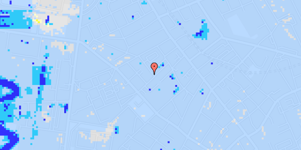 Ekstrem regn på Lerfosgade 14, 1. th