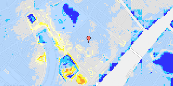 Ekstrem regn på Niels Brocks Gade 4, kl. th