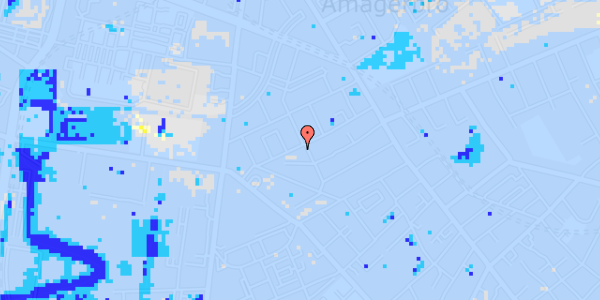 Ekstrem regn på Norgesgade 21, 2. th