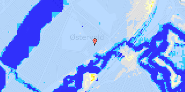 Ekstrem regn på Olof Palmes Gade 9, st. tv