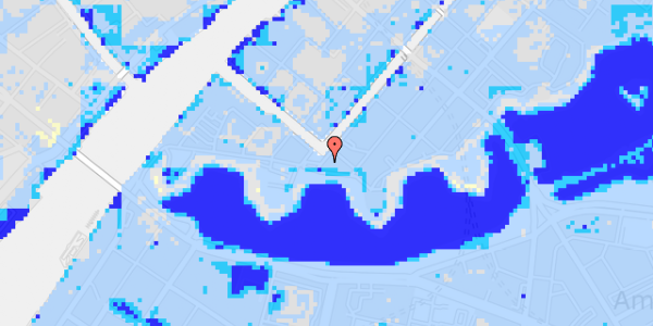 Ekstrem regn på Overgaden Oven Vandet 2A, st. th