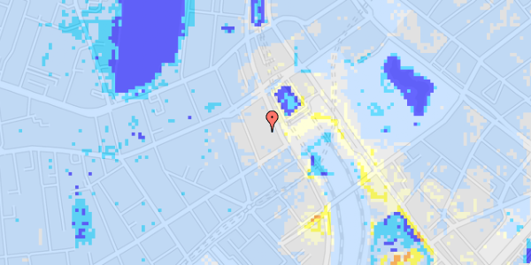 Ekstrem regn på Reventlowsgade 10A, 1. 