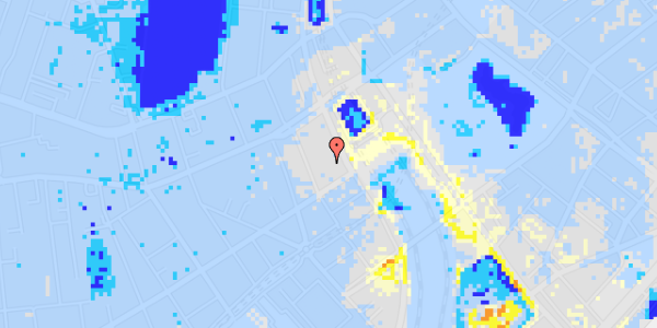 Ekstrem regn på Reventlowsgade 12A, 4. th