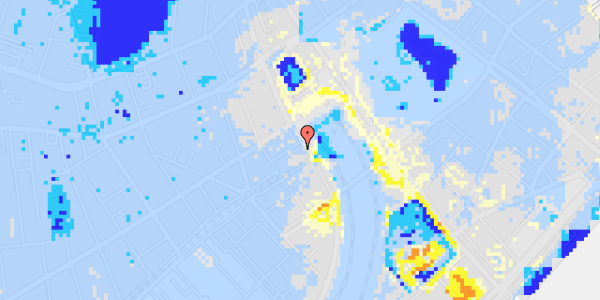 Ekstrem regn på Reventlowsgade 20, kl. th