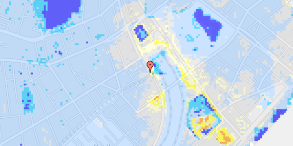 Ekstrem regn på Reventlowsgade 22, 1. th