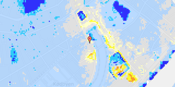 Ekstrem regn på Reventlowsgade 24, kl. 1