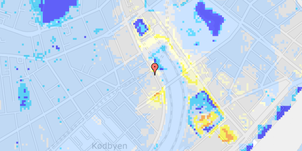 Ekstrem regn på Reventlowsgade 24, 1. th