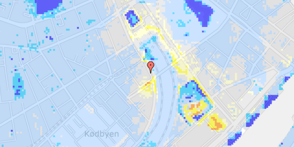 Ekstrem regn på Reventlowsgade 30, 5. th