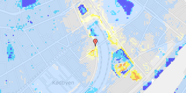 Ekstrem regn på Reventlowsgade 32, 1. th