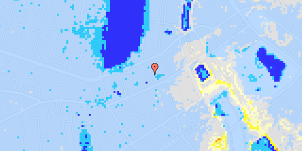 Ekstrem regn på Sankt Jørgens Allé 4, st. th