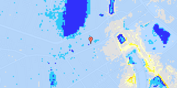 Ekstrem regn på Sankt Jørgens Allé 5B, st. 