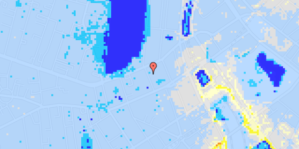 Ekstrem regn på Sankt Jørgens Allé 8, 4. th