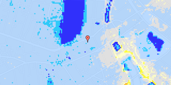 Ekstrem regn på Sankt Jørgens Allé 10, 5. th