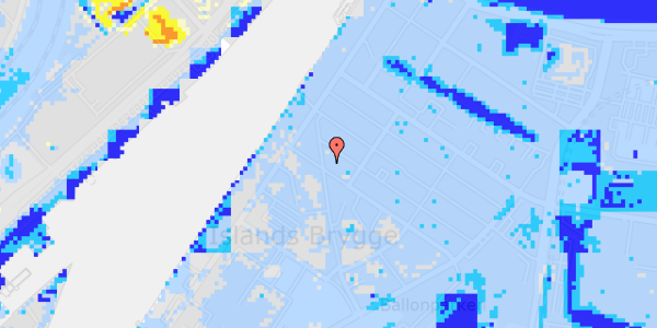 Ekstrem regn på Snorresgade 7, 1. th