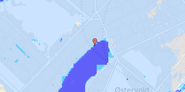 Ekstrem regn på Sortedam Dossering 93B, 4. th