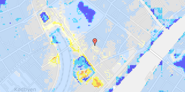 Ekstrem regn på Stoltenbergsgade 5, st. tv