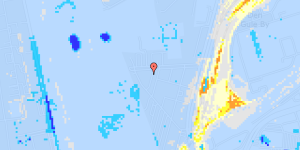 Ekstrem regn på Tranehavegård 4, 1. th