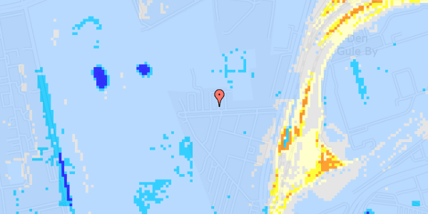 Ekstrem regn på Tranehavegård 24, 1. th