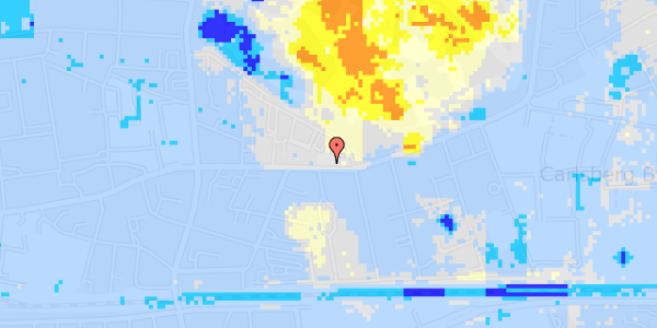 Ekstrem regn på Valby Langgade 6, st. 