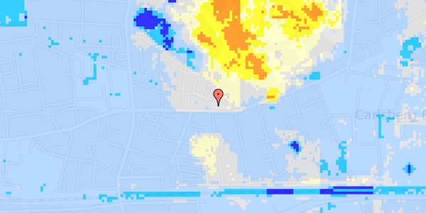 Ekstrem regn på Valby Langgade 8, 3. tv