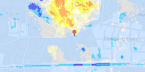 Ekstrem regn på Valby Langgade 11, st. 