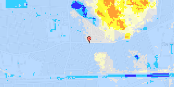 Ekstrem regn på Valby Langgade 29, st. tv