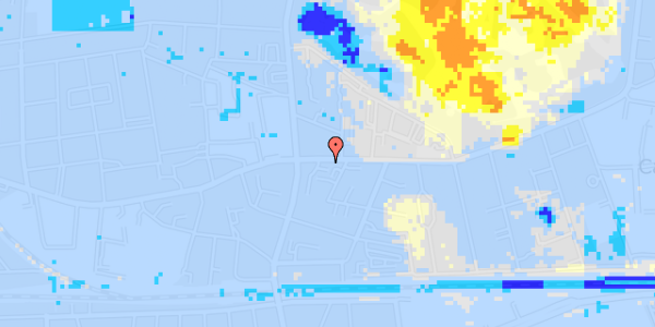 Ekstrem regn på Valby Langgade 37, st. th