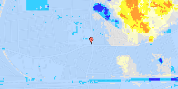 Ekstrem regn på Valby Langgade 44B, 3. th