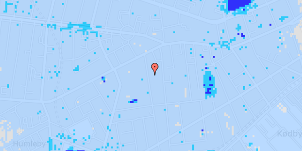 Ekstrem regn på Valdemarsgade 11, 1. th