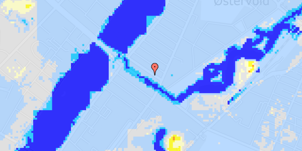 Ekstrem regn på Webersgade 5, 1. th