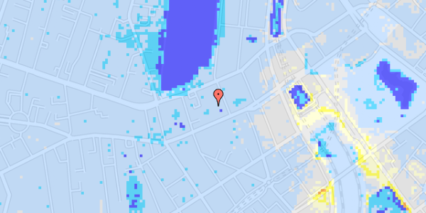 Ekstrem regn på Vesterbrogade 20B, 3. th