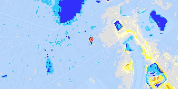 Ekstrem regn på Vesterbrogade 29D, 3. th