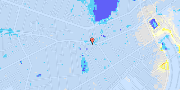 Ekstrem regn på Vesterbrogade 55B, 3. th