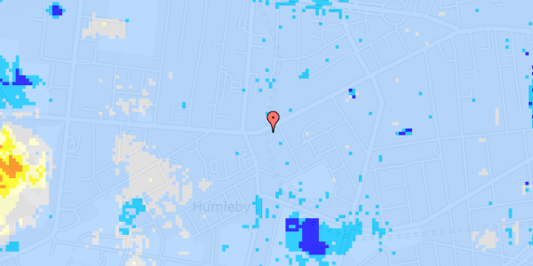 Ekstrem regn på Vesterbrogade 135, st. tv