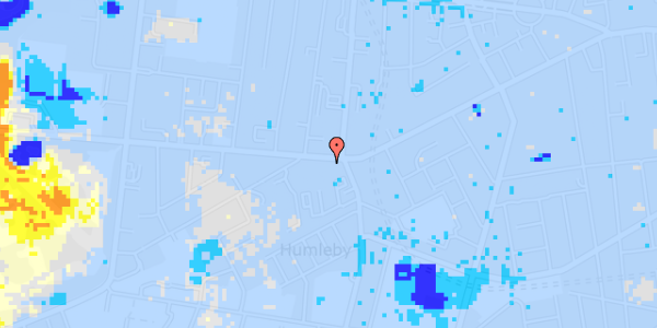 Ekstrem regn på Vesterbrogade 145, 3. th