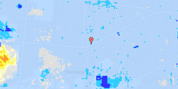 Ekstrem regn på Vesterbrogade 148B, 2. tv