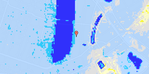 Ekstrem regn på Vester Søgade 14, 1. th