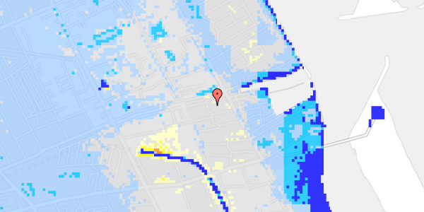 Ekstrem regn på Øresund Parkvej 1, 1. tv