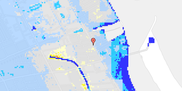 Ekstrem regn på Øresund Parkvej 21, 3. th