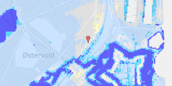 Ekstrem regn på Østbanegade 11, 1. th