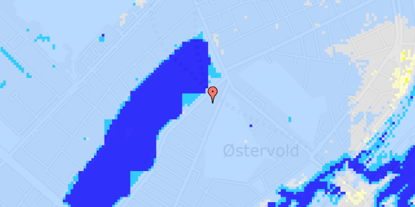 Ekstrem regn på Øster Søgade 106A, st. tv