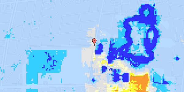 Ekstrem regn på Frederiksvej 1A, st. th