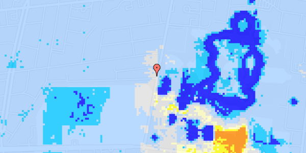 Ekstrem regn på Frederiksvej 2, 3. th