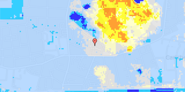 Ekstrem regn på Kirstinedalsvej 14, 1. th