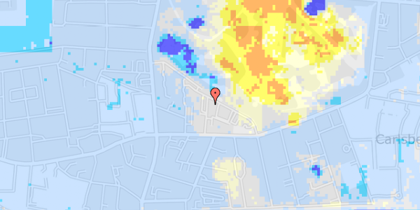 Ekstrem regn på Kirstinedalsvej 18, st. th