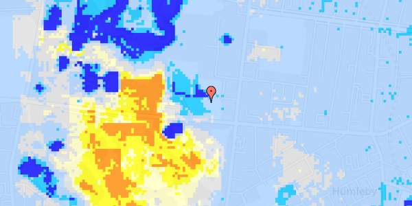 Ekstrem regn på Pile Alle 14B