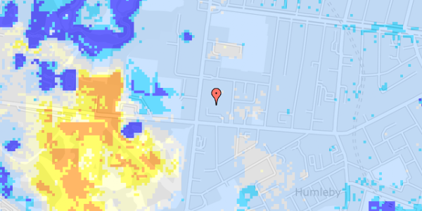 Ekstrem regn på Pile Alle 19D, st. th