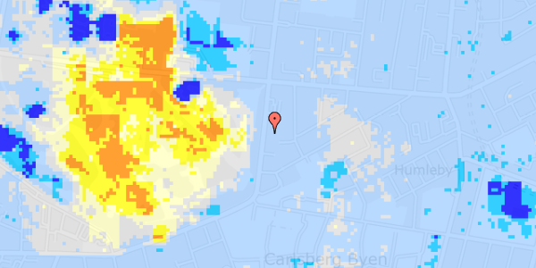 Ekstrem regn på Pile Alle 31A, st. th